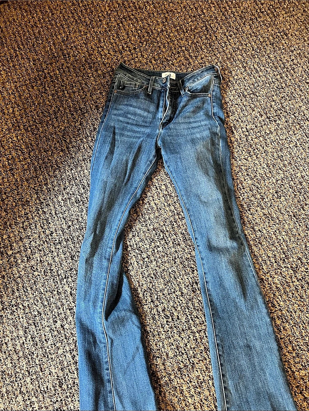 KanCan High rise blue denim bootcut.